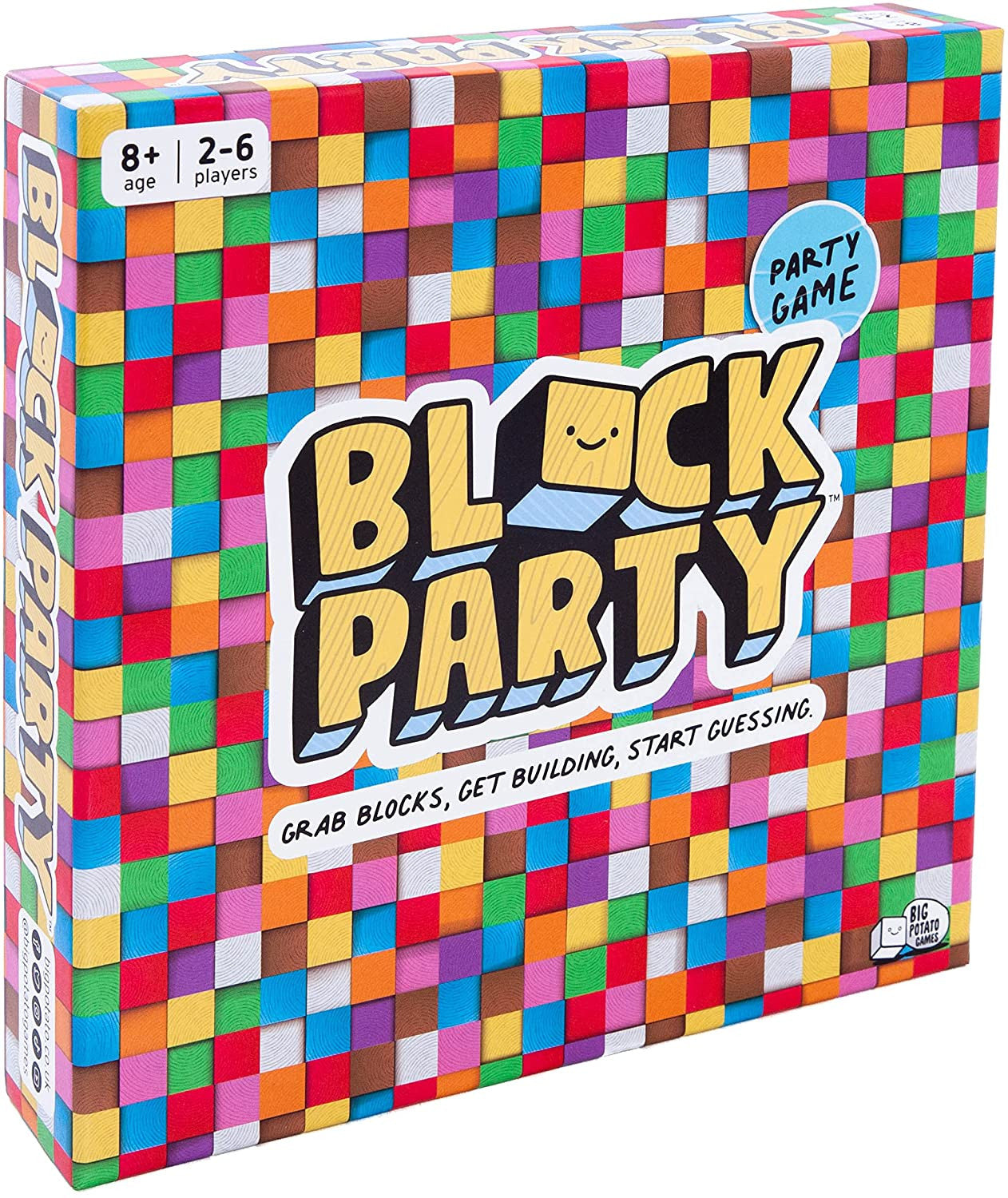 Block Party Colourful Block Building Board Game Pictionary Meets